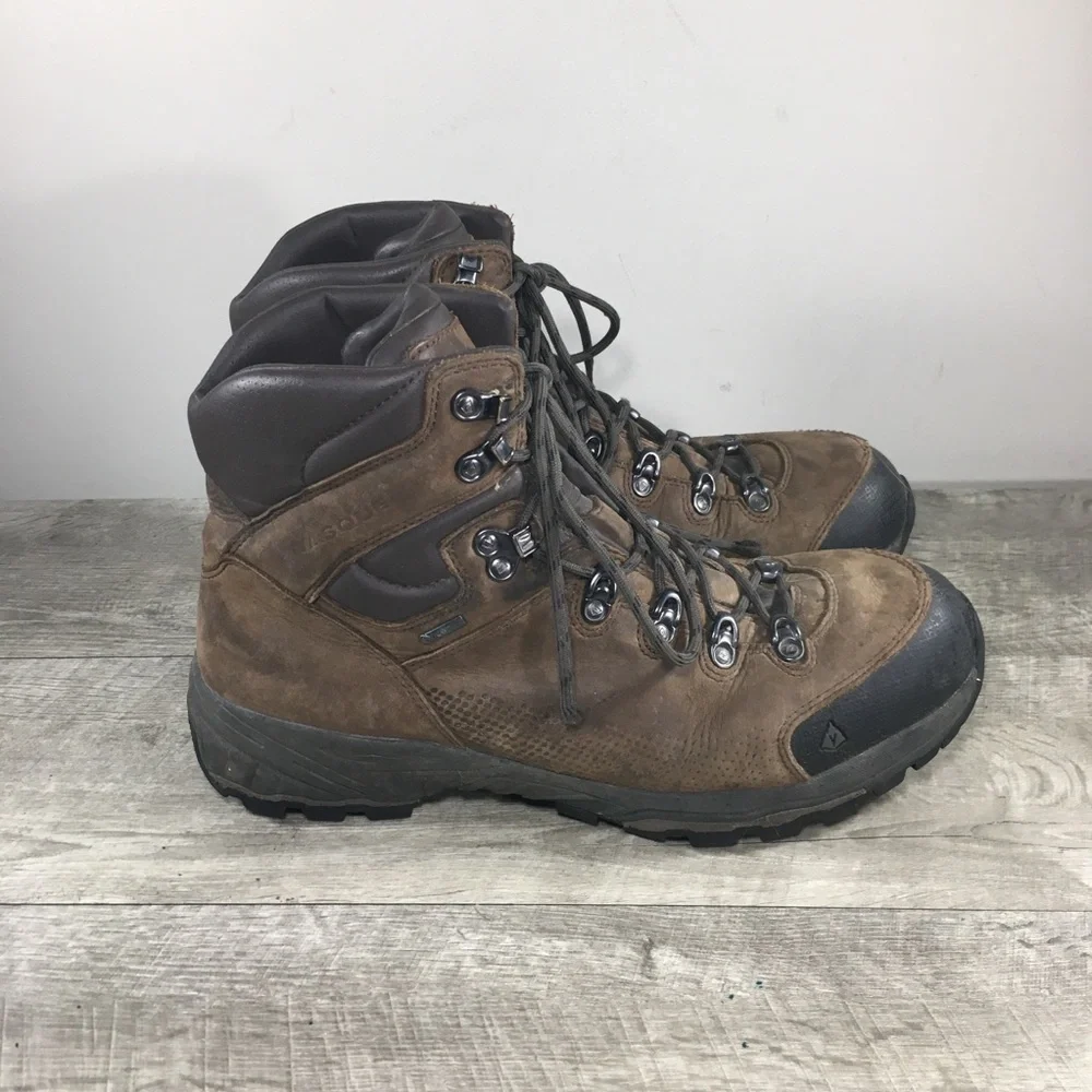 Vasque 7160 St. Elias Leather Work Waterproof GTX Hiking Mens Mid Boots Size 12